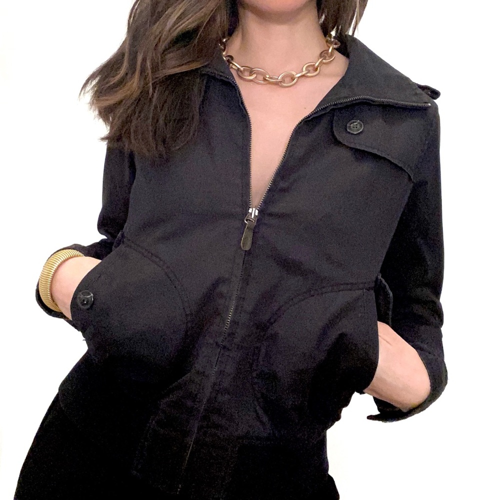 Black bomber style jacket from H&M L.O.G.G. Brand